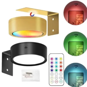 أضواء الجدار LED الصورة 13 لون RGB عكس الضوء اللوحة الفن عرض أضواء المغناطيسي المحيطة ديكور الأضواء (بطارية تعمل بالطاقة)